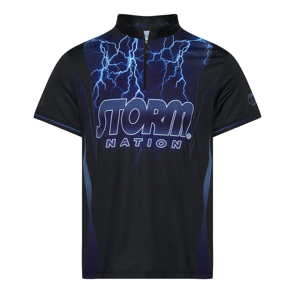 Storm Bowling Jersey T-shirts Apparel Black Blue