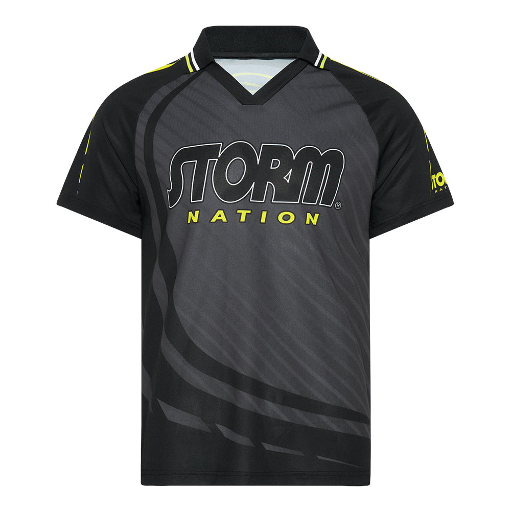 Storm Bowling Jersey T-shirts Apparel Black Lime