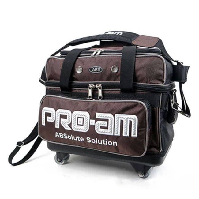 ABS Premium 2 Bowling Ball Caster Bag ABS Brown Color