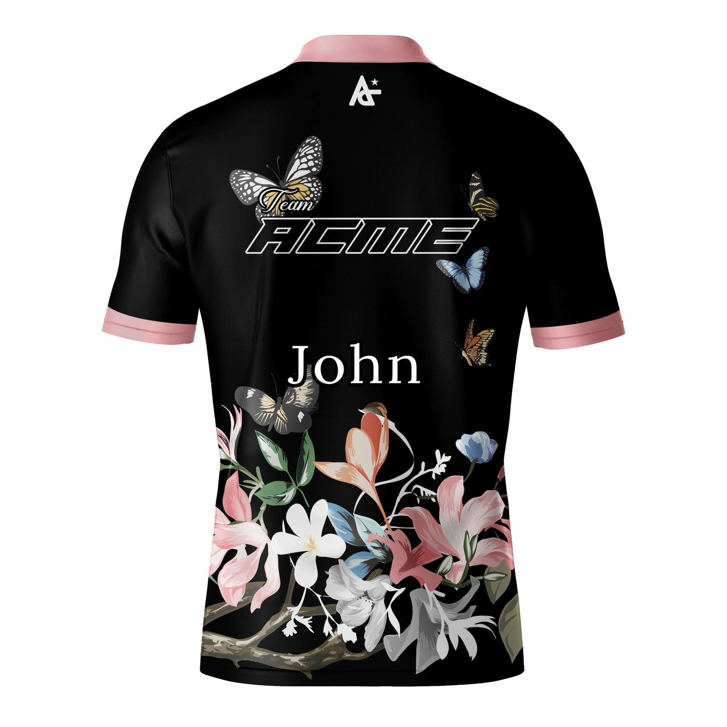 ACME Co109 Bowling Zip-up T-shirts Pink