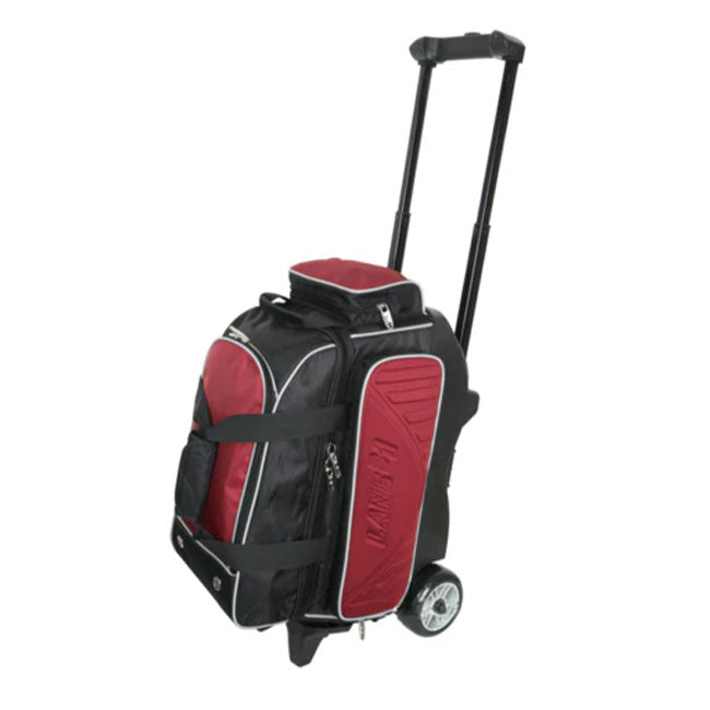 Lane#1 2 Bowling Ball Roller Bag Burgundy