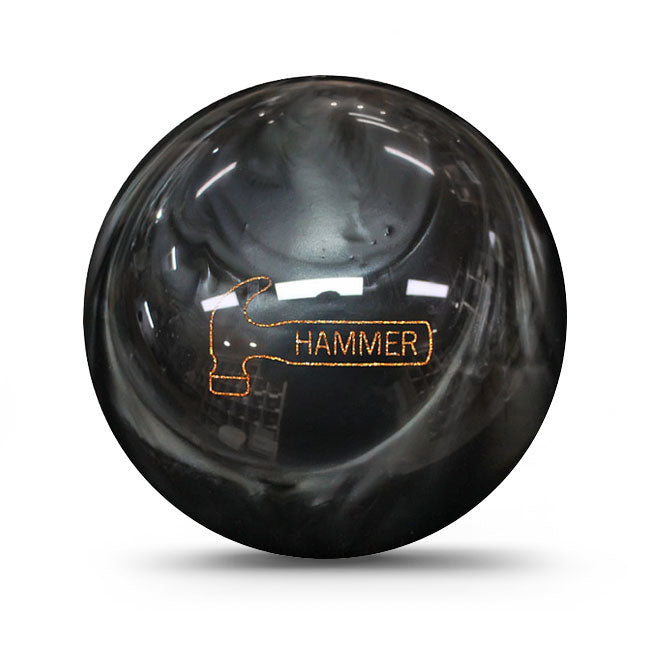 Hammer Black Widow Spare Urethane Black Silver Hardball Overseas Bowling Ball OEM 2