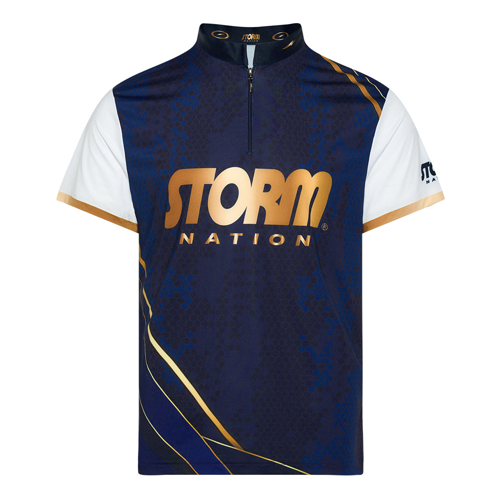 Storm Bowling Jersey T-shirts Apparel Navy Gold