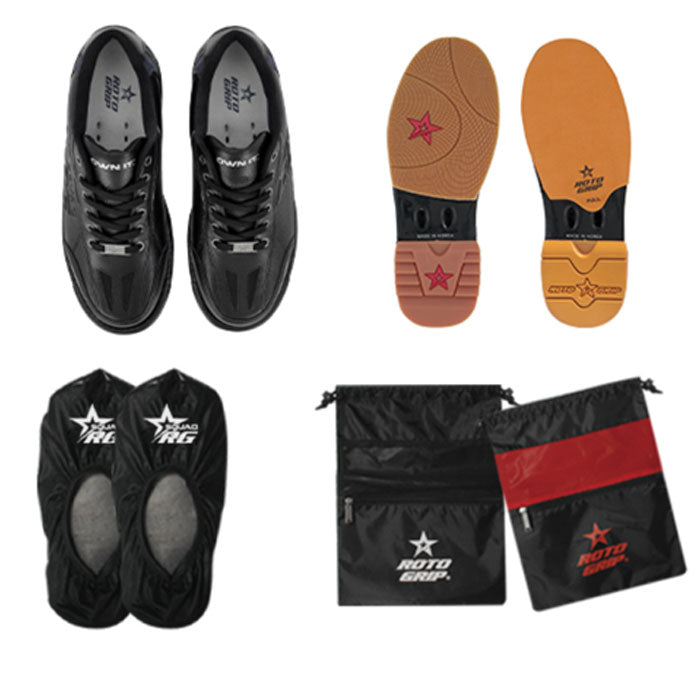 Roto Grip RG Racer FL Dial Bowling Shoes Leather Black Color 8