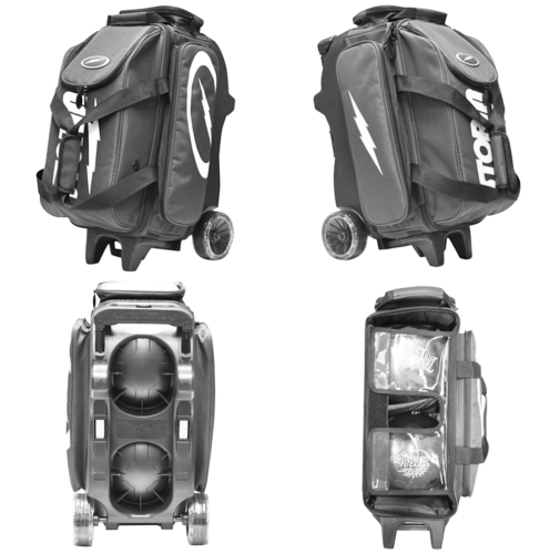 2024 2 Ball Roller Volt Storm Bowling Bag Black/Lime Color Authentic 2