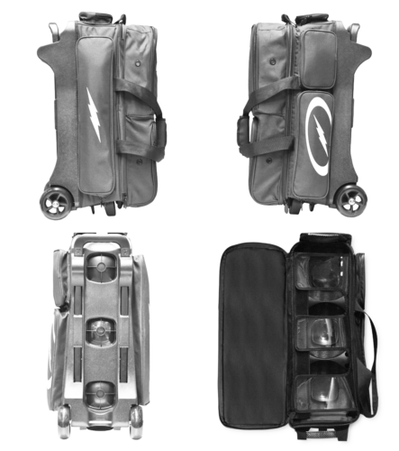 2024 3 Ball Roller Volt Storm Bowling Bag White/Blue Color Authentic 2