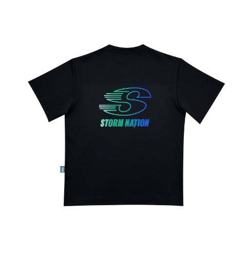 Storm Bowling T-shirts Overfit Apparel JTR-015 Black