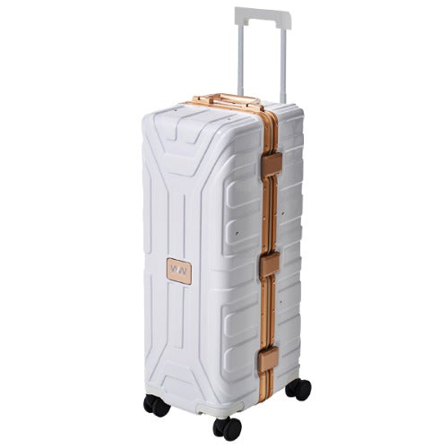 WIW Hard Case Suitcase Luggage Style Bowling Bag White