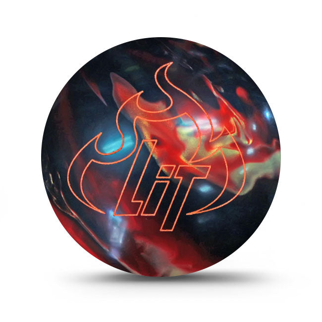 Columbia 300 Lit Red Black Gold Bowling Ball