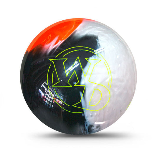 Columbia 300 White Dot Black Orange White Bowling Ball