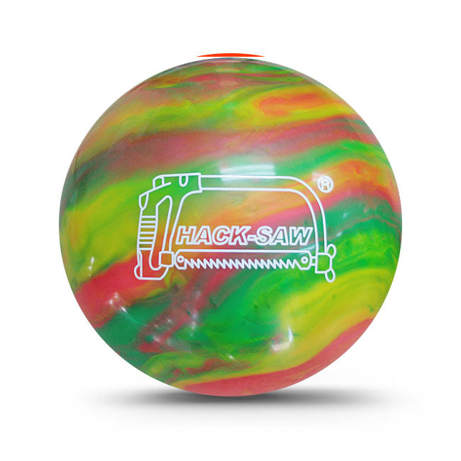 Hack-Saw A Stone Urethane Red Green Yellow Bowling Ball 2