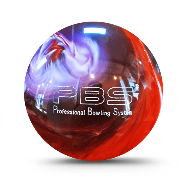 PBS Turbo Urethane Spare Hardball Orange Purple Silver Bowling Ball 2