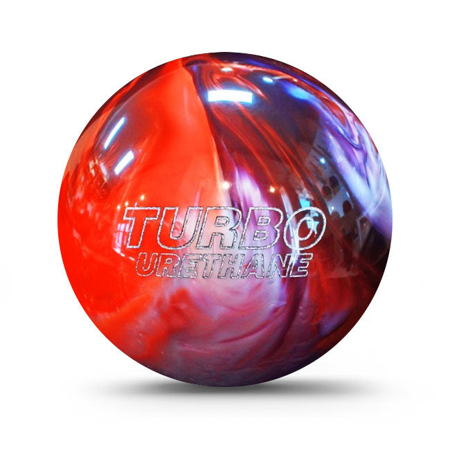 PBS Turbo Urethane Spare Hardball Orange Purple Silver Bowling Ball