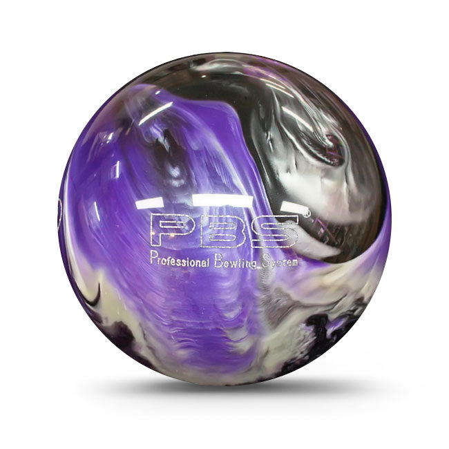 PBS Turbo Urethane Spare Hardball Purple Black Silver Bowling Ball 2