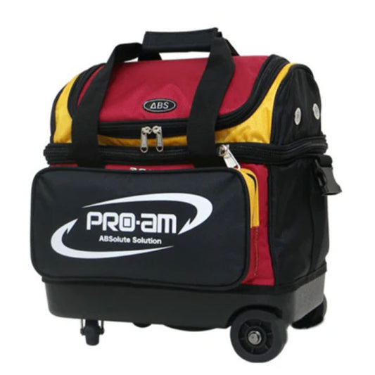 Premium 1 Bowling Ball Roller Bag ABS Red/Yellow Color Authentic