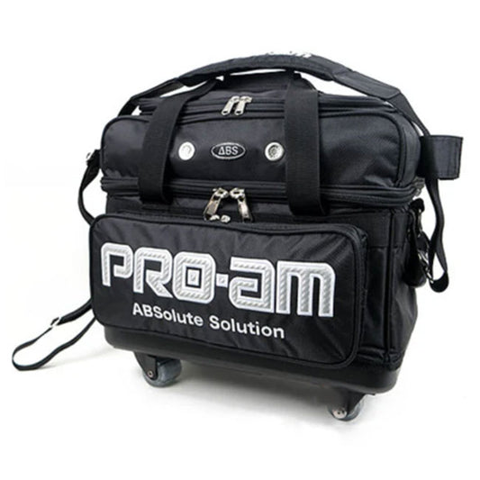 Premium 2 Bowling Ball Caster Bag ABS Black Color Authentic