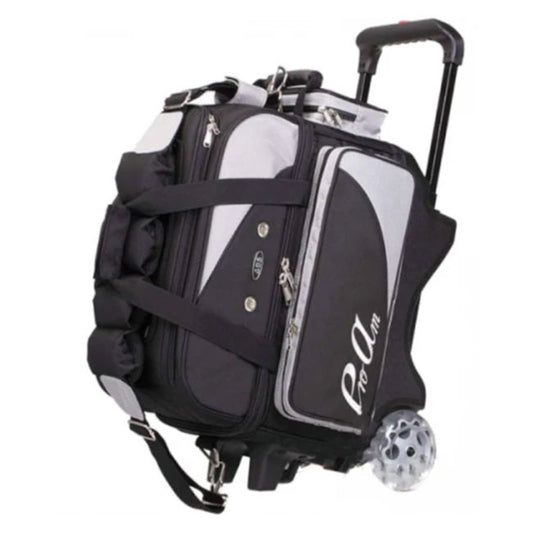 Premium 2 Bowling Ball Roller Bag ABS Black Color Authentic