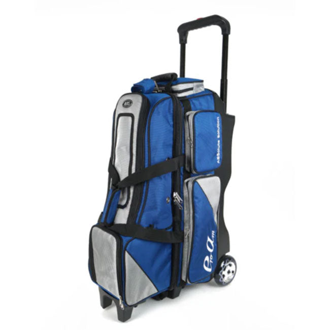 Premium 4 Bowling Ball Roller Bag ABS Blue Color Authentic