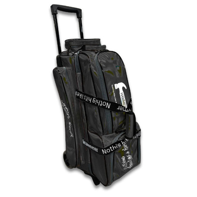 Hammer Rainbow 3 Bowling Ball Roller Bag - Black