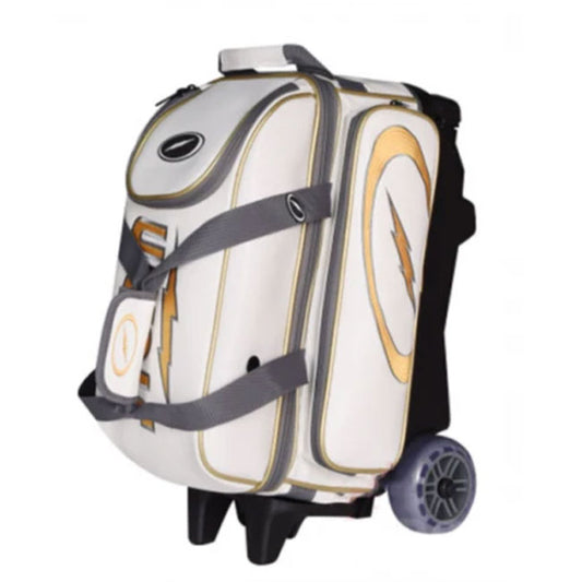 Volt 2 Bowling Ball Tote Roller Bag Storm White/Gold Color Authentic