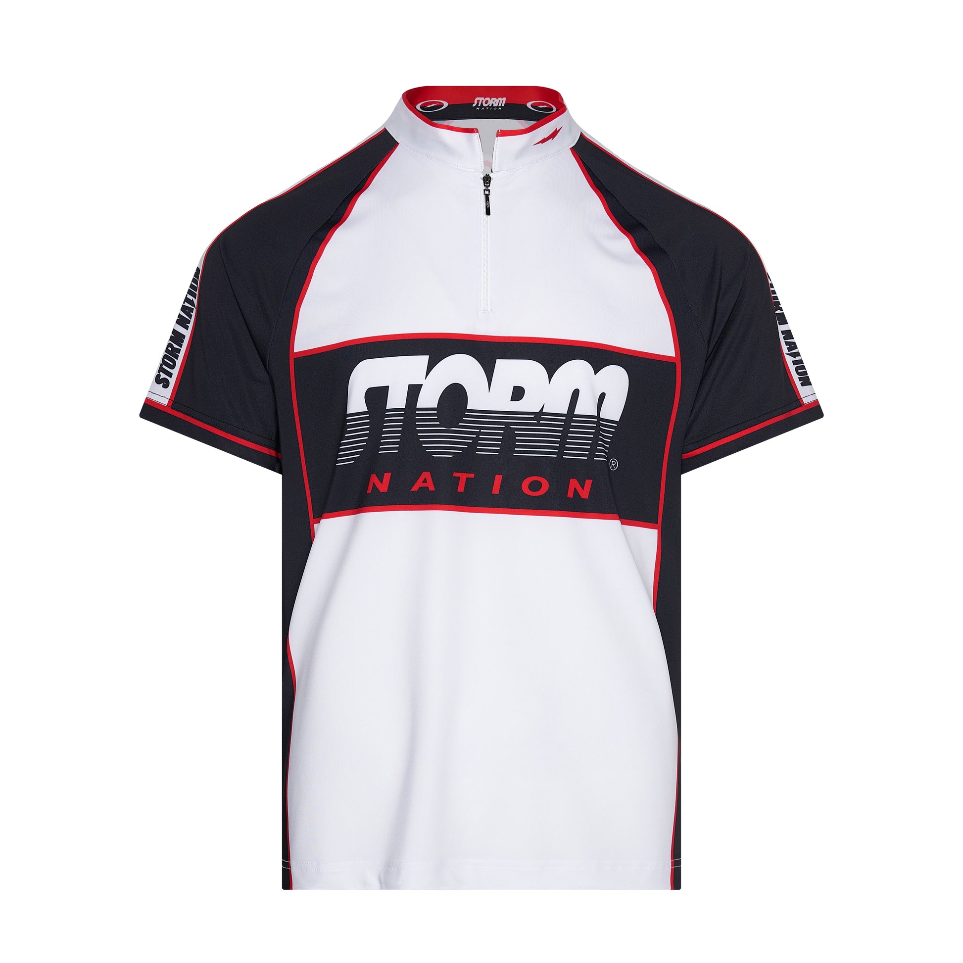 Storm Bowling Jersey T-shirts Apparel White Black 85 cm