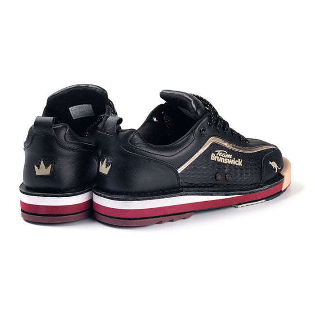 Brunswick Black Bowling Shoes Leather backside