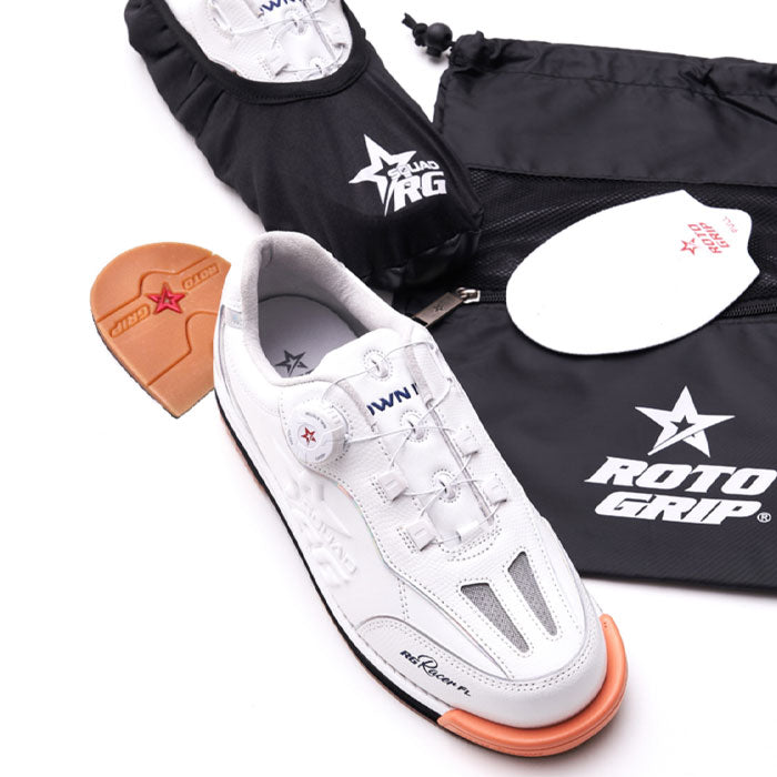 Roto Grip RG Racer FL Dial Bowling Shoes Leather White Color 8