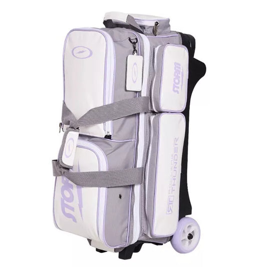 Storm 3 Bowling Ball Roller Bag Rolling Thunder +Accessory Bag - LIGHT PURPLE