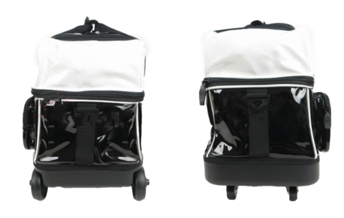 Enamel 1 Bowling Ball Roller Bag Brunswick White/Black Color Authentic 2