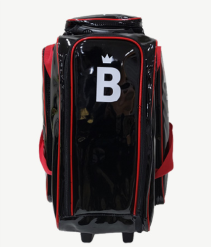 Enamel 2 Bowling Ball Roller Bag Brunswick Red/Black Color Authentic 4