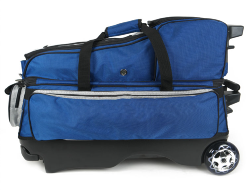 Premium 4 Bowling Ball Roller Bag ABS Blue Color Authentic 3