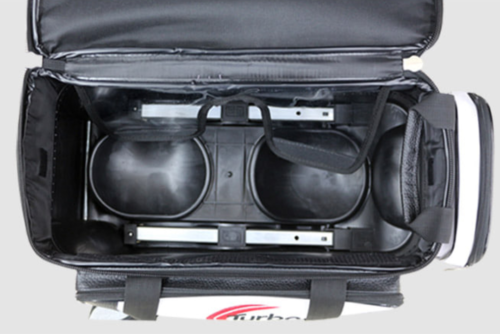 Enamel 2 Bowling Ball Roller Bag MK White Blue Color Authentic 2