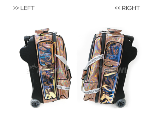 Rainbow 3 Bowling Ball Roller Bag Hammer Pink Gold 2