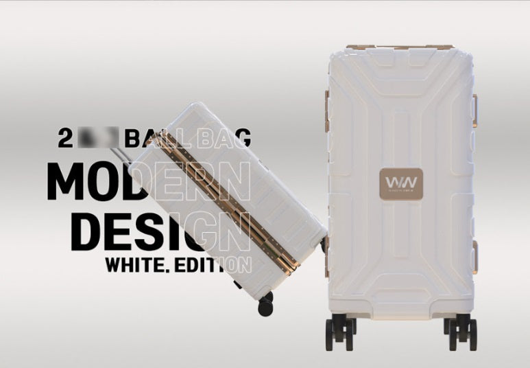 WIW Hard Case Suitcase Luggage Style Bowling Bag for 2 Balls White 4